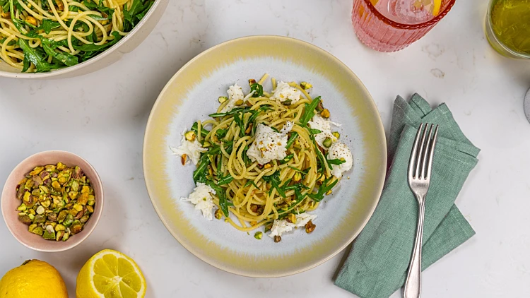 פסטה לימון ופיסטוקים