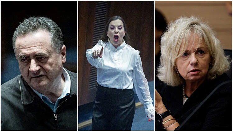 היועמ"שית גלי בהרב-מיארה, ח"כ טלי גוטליב, שר הביטחון ישראל כ"ץ