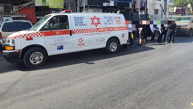 זירת התאונה בבני ברק