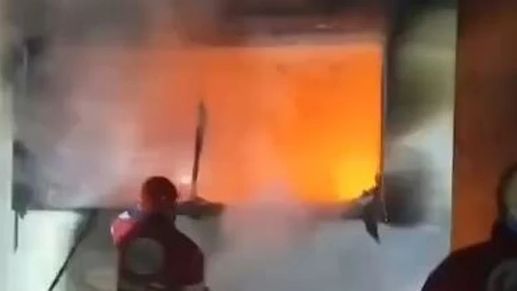 זירת השריפה בכפר ח'רבת אבו פלאח