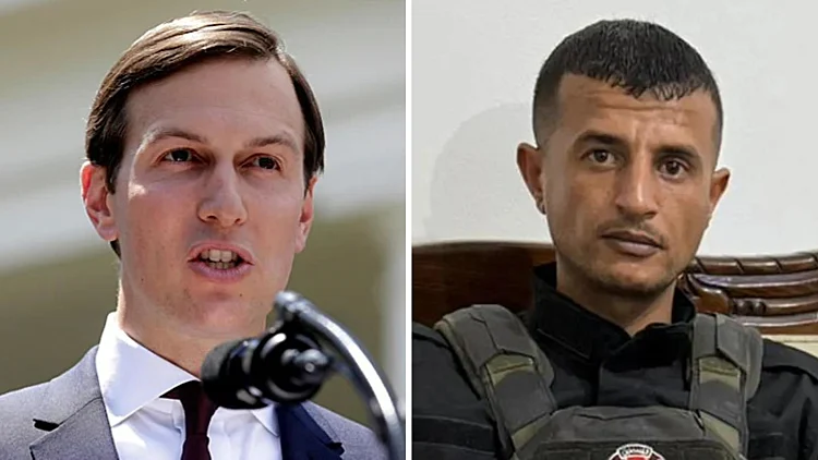 יאסר אבו שבאב, מנהיג המיליציה שמתנגדת לחמאס בעזה, וג'ארד קושנר