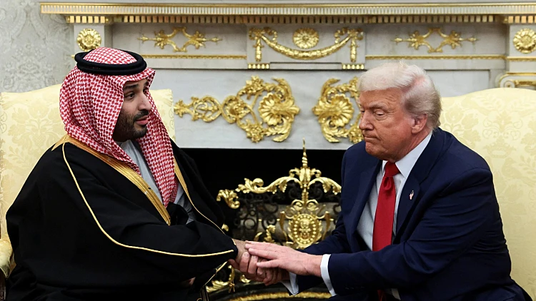 טראמפ ובן סלמאן בבית הלבן