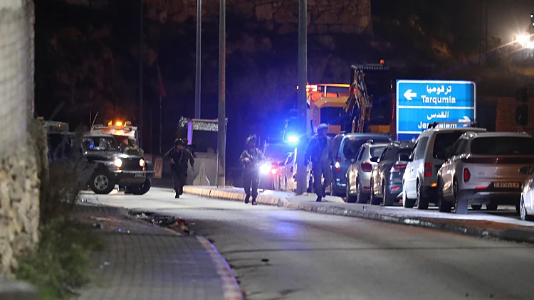 כוחות ביטחון בזירת פיגוע דריסה. ארכיון