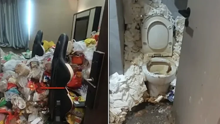 החדר שהשאיר האורח שעזב אחרי שנתיים