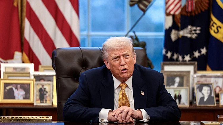 הנשיא דונלד טראמפ בבית הלבן