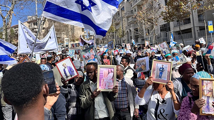 המחאה בירושלים בדרישה לחידוש עליית הממתינים מאתיופיה