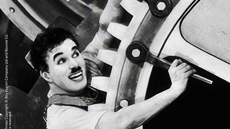 צ'ארלי צ'פלין ב"זמנים מודרניים"