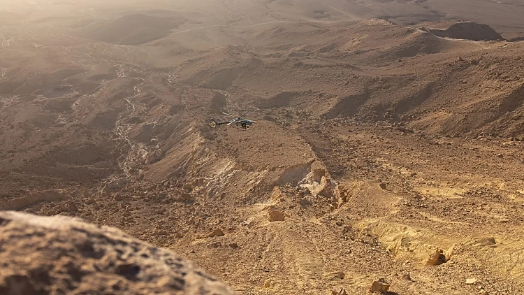 זירת החילוץ במצפה רמון