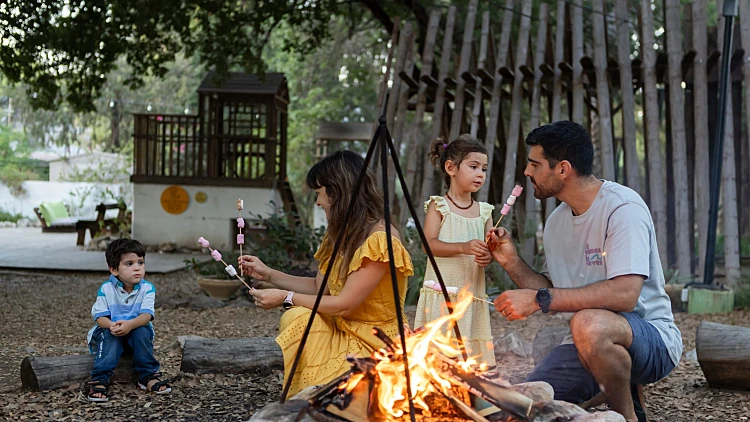 מדורה ומרשמלו במלון מטיילים אילון