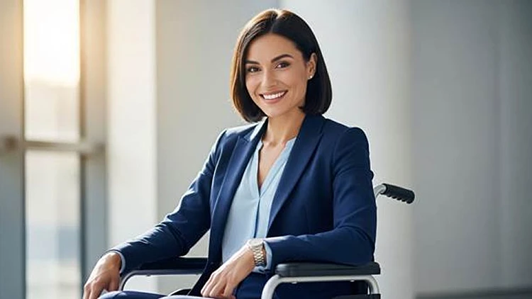 אשת עסקים בעלת נכות
