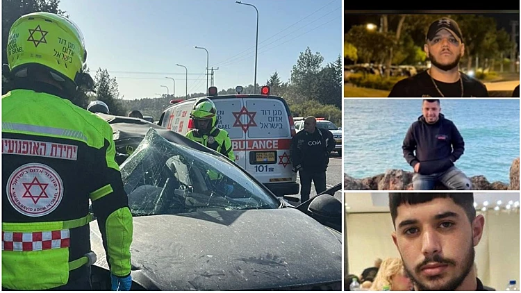 תאונה קטלנית בגליל: שלושה גברים כבני 30 נהרגו, שניים נפצעו