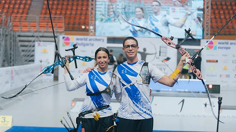 מיכאלה משה ורועי דרור, זוכי מדליית הזהב באליפות אירופה בקשתות