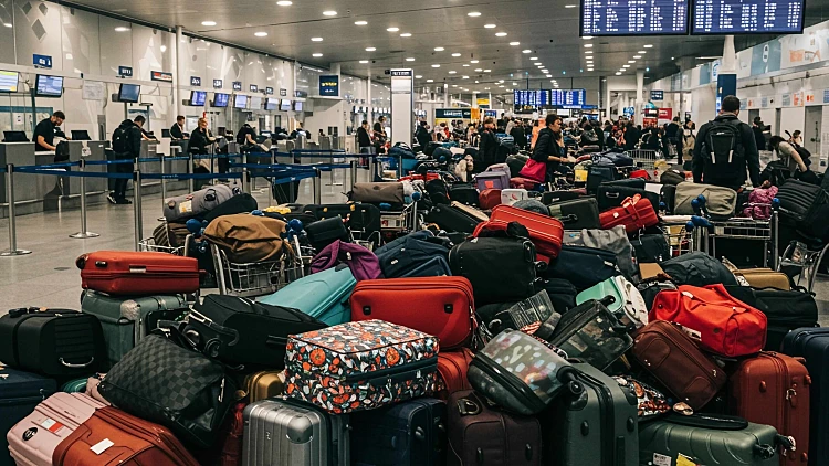 Airport,with,alot,of,luggage