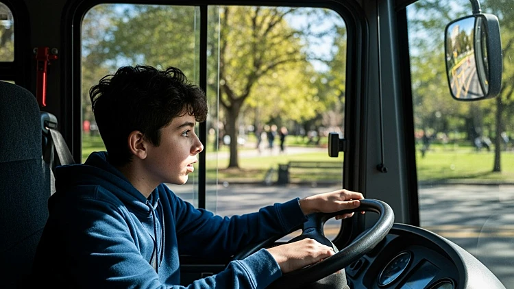 בן 15 גנב אוטובוס ונסע עשרות קילומטרים כדי לקחת את החברה לבית ספר