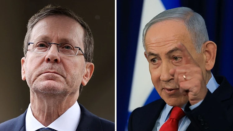 ראש הממשלה בנימין נתניהו ונשיא המדינה יצחק הרצוג
