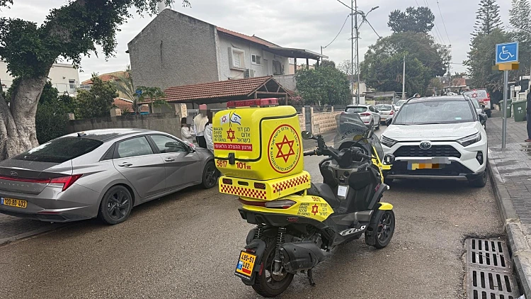 זירת התאונה בראשון לציון