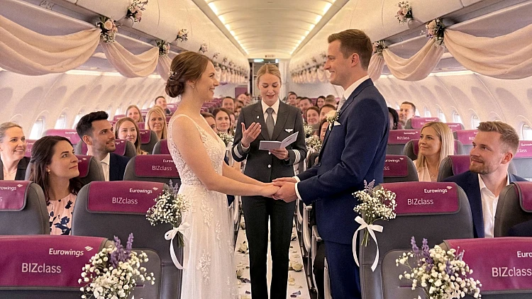 חתונה בשחקים של Eurowings