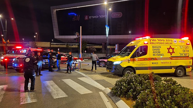 זירת התאונה בראשון לציון