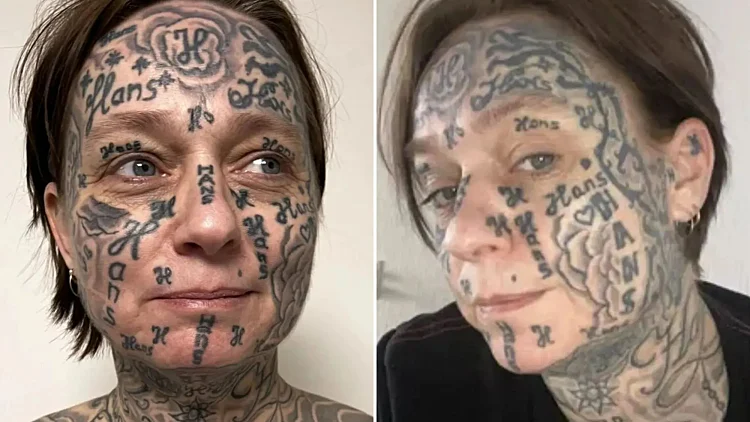 קשר רעיל: הבחור קעקע את שמו 250 פעמים על גופה