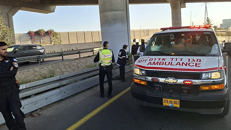 זירת התאונה בכביש 531