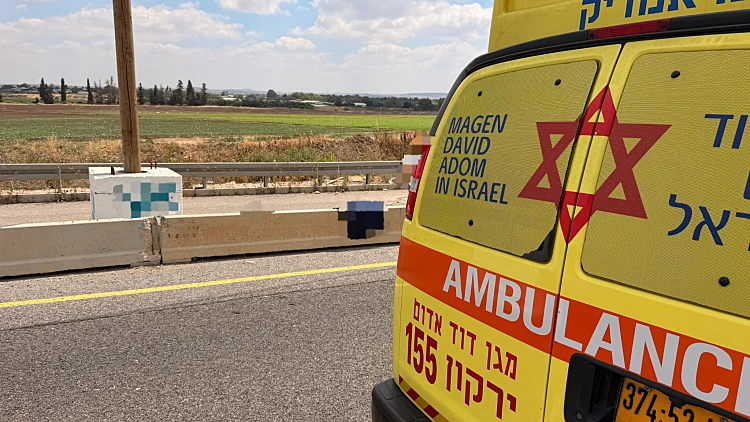 זירת התאונה בכביש 1
