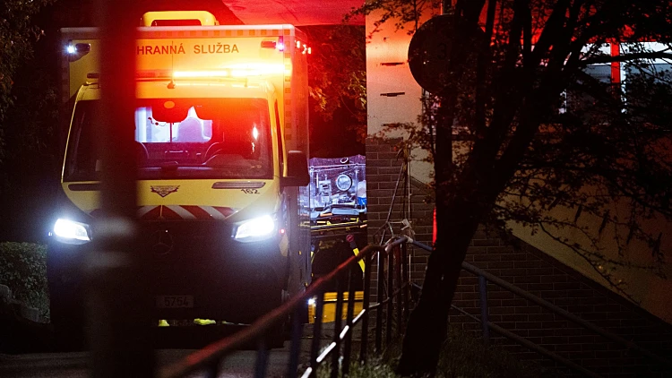 אמבולנס בפראג בירת צ'כיה