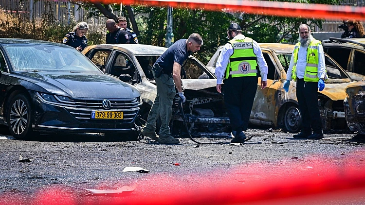 זירת פיצוץ הרכב בחולון