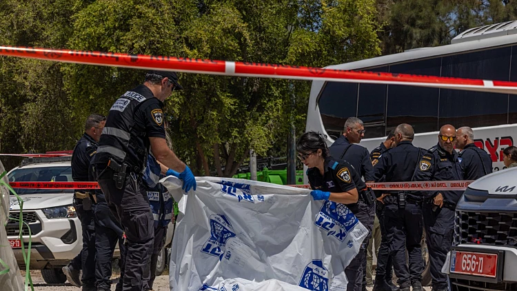 זירת ניסיון פיגוע הדקירה בלוד