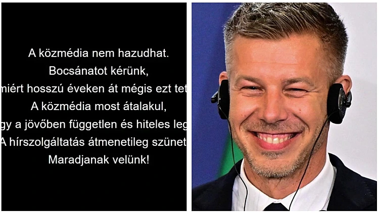 פטר מדיאר והשקופית בטלוויזיה הממלכתית בהונגריה: "סליחה ששיקרנו"