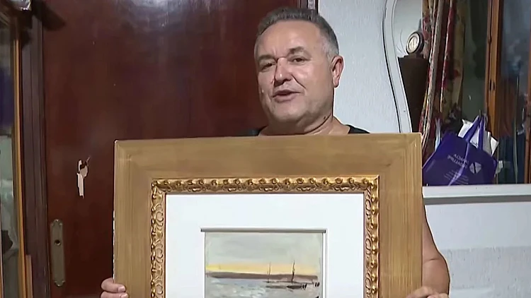 לקח ציור מהרחוב ולא ידע שמצא יצירת מופת בשווי חצי מיליון