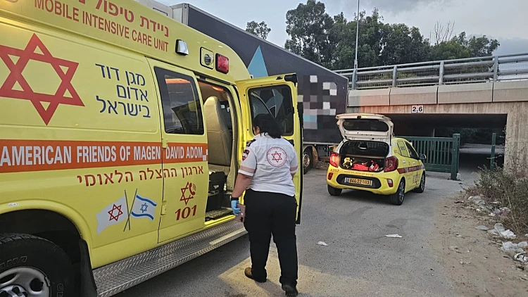 זירת תאונת הדרכים בשפלה