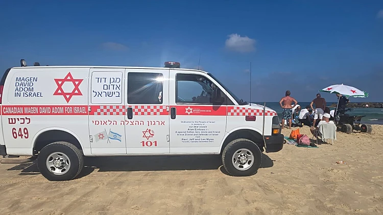 זירת טביעה בחוף הים באשקלון