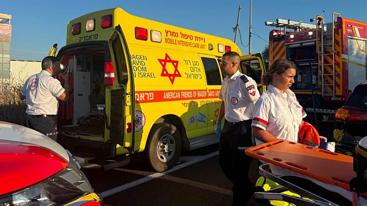 זירת התאונה בשרון