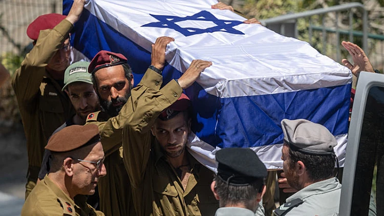 הלווייתו של רס"ן הראל בירנשטוק שנהרג בדרום לבנון