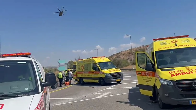 שישה פצועים בתאונה ליד הכנרת, בהם שני צעירים במצב קשה