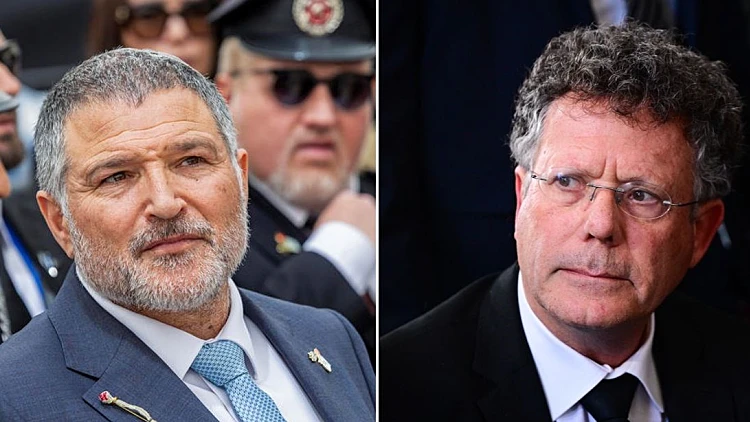 נשיא בית המשפט העליון יצחק עמית וראש השב"כ דוד זיני