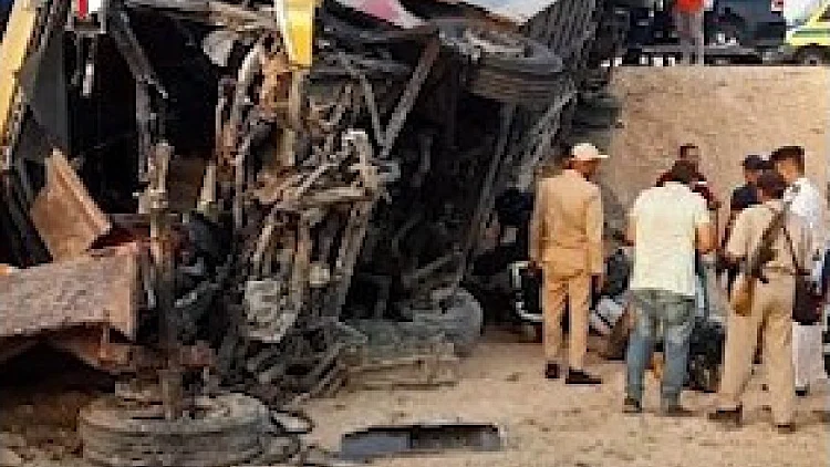 תאונה קטלנית בסיני: 16 הרוגים בהתהפכות אוטובוס באזור נואיבה
