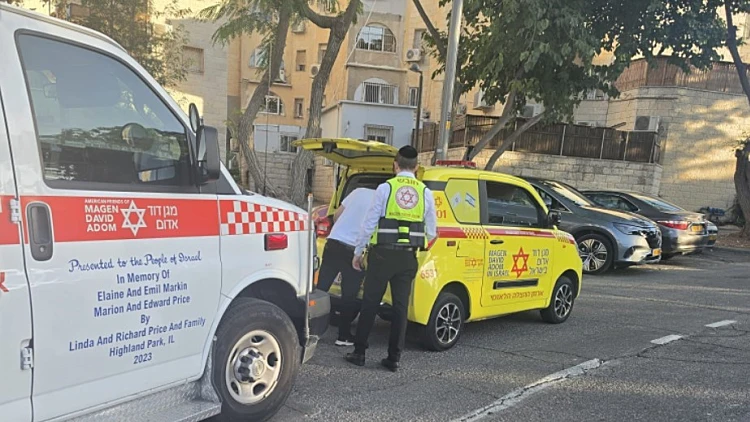 זירת תאונת הבימבה בירושלים