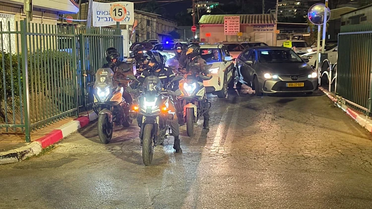 כוחות משטרת גלילות והשיטור העירוני בפעילות בהרצליה