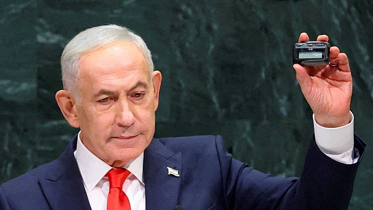 נתניהו הציג ביפר באו"ם - ותקף: "רצח עם? השקר הגדול של המאה"