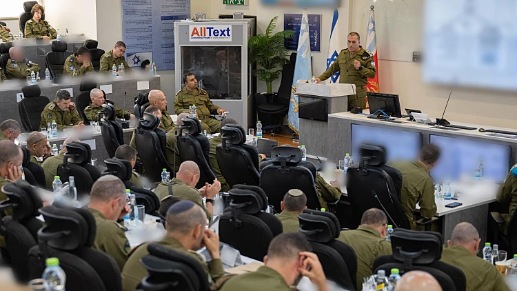 הרמטכ"ל אייל זמיר ומפקדי צה"ל בכנס הצגת לקחי 7 באוקטובר
