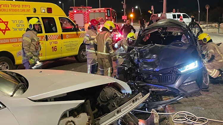 חשד לחיסול בכביש 4: גבר כבן 40 נהרג מפיצוץ רכב ליד אור עקיבא