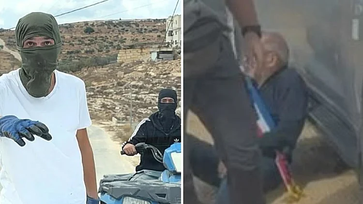 תיעוד: מתנחלים תקפו דיפלומטים אירופים בכפר ליד רמאללה