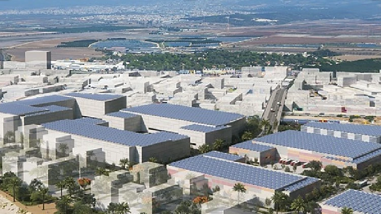 הדמיית פרויקט התעסוקה והלוגיסטיקה בעכו