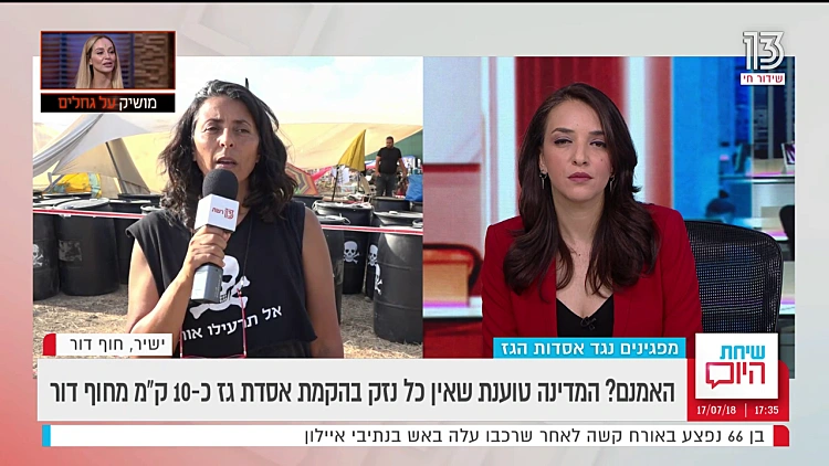 משטרה בשירות הטייקונים | מפגינים נגד אסדות הגז