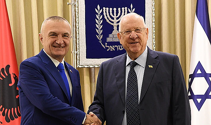 ריבלין עם נשיא אלבניה, איליר מטה