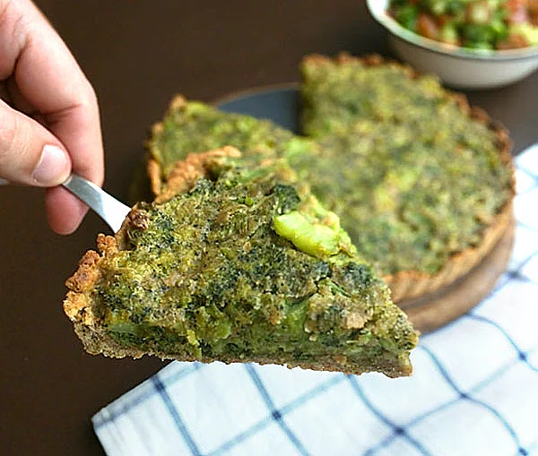 קיש ברוקולי טבעוני