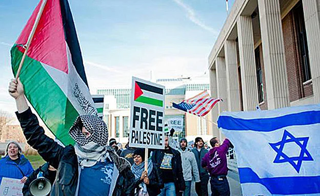 הפגנה באונ' מינסוטה, חרם, ישראל. זינוק באנטישמיות בקפוסים