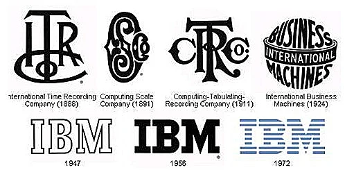 הלוגו של IBM לאורך השנים