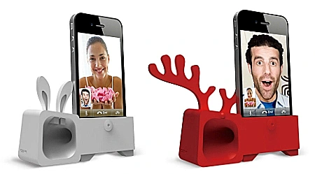 תחנת עגינה משולבת רמקול לאייפון ארנבת ואיל